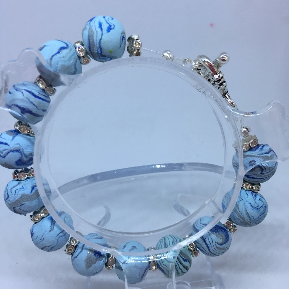 Handmade Polymer Clay Beaded Bracelet “Host Pick”